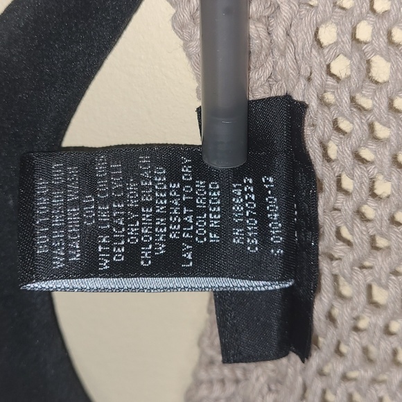 Plus Ramie/Cotton Cardigan Sweater, Lane Bryant 18/20, Taupe - Picture 3 of 11